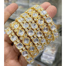 Hira Collections Royal Look Kundan Stone Designer Bangles Set