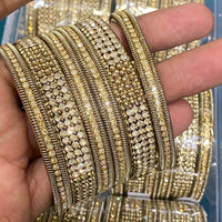 Hira Collections Royal Look Sparkling Austrian Stone Designer Bangles Set