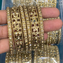 Hira Collections Royal Look Sparkling Austrian Stone Designer Bangles Set