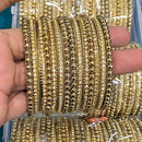 Hira Collections Royal Look Sparkling Austrian Stone Designer Bangles Set