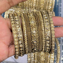 Hira Collections Royal Look Sparkling Austrian Stone Designer Bangles Set