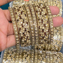 Hira Collections Royal Look Sparkling Austrian Stone Designer Bangles Set