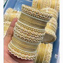 Hira Collections Elegant Pearl Bangles Set