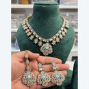 Hira Collection Elegant Crystal And Austrian Stone Necklace Set Perfect For Traditional Functions