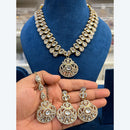 Hira Collection Elegant Crystal And Austrian Stone Necklace Set Perfect For Traditional Functions