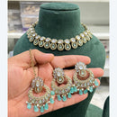Hira Collection Traditional Kundan And Beads Choker Necklace Set