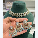 Hira Collection Traditional Kundan And Beads Choker Necklace Set