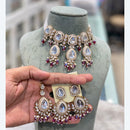 Hira Collection Traditional Kundan And Beads Choker Necklace Set