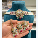 Hira Collection Traditional Kundan And Beads Choker Necklace Set
