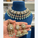 Hira Collection Traditional Kundan And Beads Choker Necklace Set