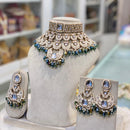 Hira Collection Traditional Kundan And Beads Choker Necklace Set