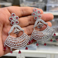 Hira Collection Sparkling American Diamond Dangles Earrings For parties