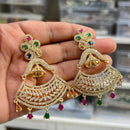 Hira Collection Sparkling Gold Plated American Diamond Dangles Earrings For parties