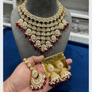 Hira Collections Royal Multi-Layer Of Kundan Pearl And Beads Choker Necklace Set