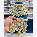 Hira Collections Stunning Kundan Stone Beads And Pearl Choker Necklace Set