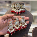 Hira Collections Royal Kundan Stone And Beads Designer Choker Necklace Set