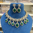 Hira Collections Gorgeous Polki Kundan Festive Necklace Set