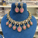 Hira Collections Gorgeous Polki Kundan Festive Necklace Set