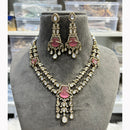 Hira Collections Gorgeous Polki Kundan Festive Necklace Set
