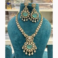 Hira Collections Gorgeous Polki Kundan Festive Necklace Set