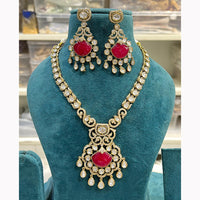 Hira Collections Gorgeous Polki Kundan Festive Necklace Set