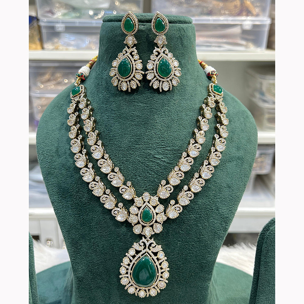 Hira Collections Gorgeous Polki Kundan Festive Necklace Set
