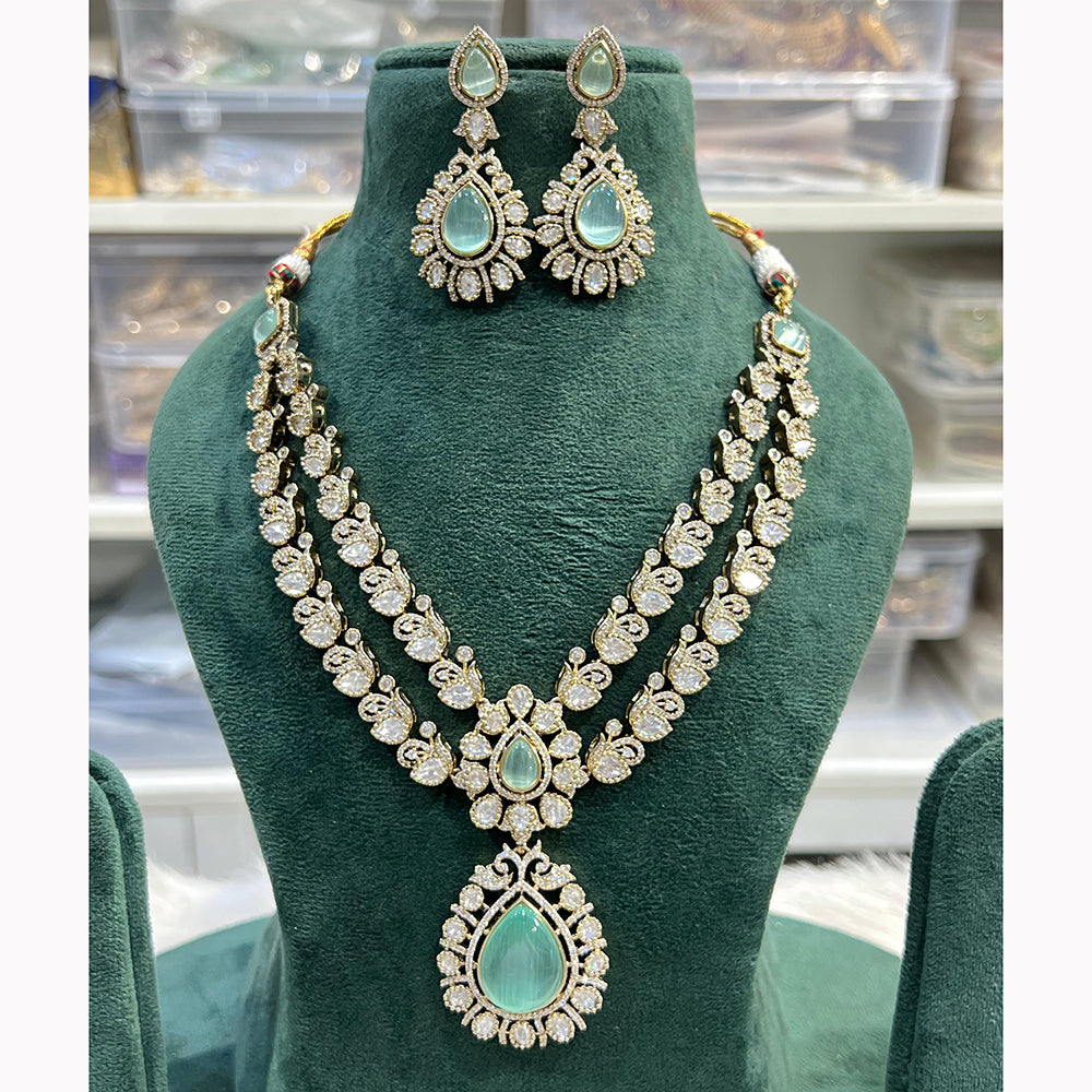 Hira Collections Gorgeous Polki Kundan Festive Necklace Set
