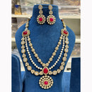 Hira Collections Gorgeous Polki Kundan Festive Necklace Set
