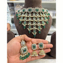 Hira Collections Royal Kundan Stone And Beads Designer Choker Necklace Set 