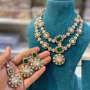 Hira Collections Royal Kundan Stone Designer Necklace Set