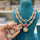 Hira Collections Royal Kundan Stone Designer Necklace Set