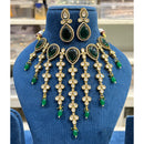 Hira Collections Gorgeous Polki Kundan Festive Choker Necklace Set