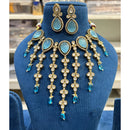 Hira Collections Gorgeous Polki Kundan Festive Choker Necklace Set