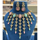 Hira Collections Gorgeous Polki Kundan Festive Choker Necklace Set