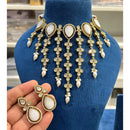 Hira Collections Gorgeous Polki Kundan Festive Choker Necklace Set