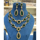 Hira Collection Shimmering American Diamond And Austrian Stone Necklace Set