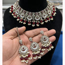 Hira Collections Handcrafted Pota Kundan And Pearl Necklace Set