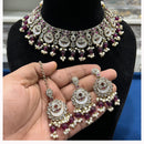 Hira Collections Handcrafted Pota Kundan And Pearl Necklace Set