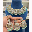 Hira Collections Elegant Glow Kundan And Pearl Necklace Set