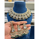 Hira Collections Elegant Glow Kundan And Pearl Necklace Set