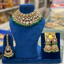 Hira Collections Elegant Glow Kundan And Pearl Necklace Set