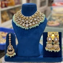 Hira Collections Elegant Glow Kundan And Pearl Necklace Set