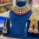 Hira Collections Elegant Glow Kundan And Pearl Necklace Set