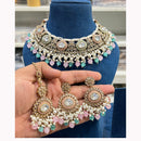 Hira Collections Elegant Glow Kundan And Pearl Necklace Set