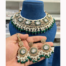 Hira Collections Elegant Glow Kundan And Pearl Necklace Set