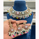 Hira Collections Elegant Glow Kundan And Pearl Necklace Set