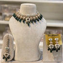 Hira Collections Elegant Glow Kundan And Pearl Necklace Set