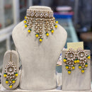 Hira Collections Elegant Glow Kundan And Pearl Necklace Set