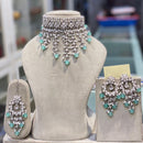 Hira Collections Elegant Glow Kundan And Pearl Necklace Set
