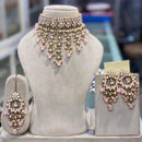 Hira Collections Elegant Glow Kundan And Pearl Necklace Set
